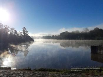 Frosty January at Parque Ecológico do Gameiro/Gameiro Ecological Park, Alentejo, Mora/Cabeção - Portugal. This Park is the astonishing natural area surrounding the Fluviário de Mora (Mora Freshwater Aquarium), were so many love to take a walk by the Raia River, even durin January cold misty mornings