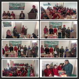Celebration of World Wetland Day 2024 at Government Sen. Sec. School (Dhaliwal Bet) Kapurthala, PUNJAB, INDIA On 02-02-2024 By Wildlife Division Phillaur, Department of Forests and Wildlife Preservation, Government of Punjab.